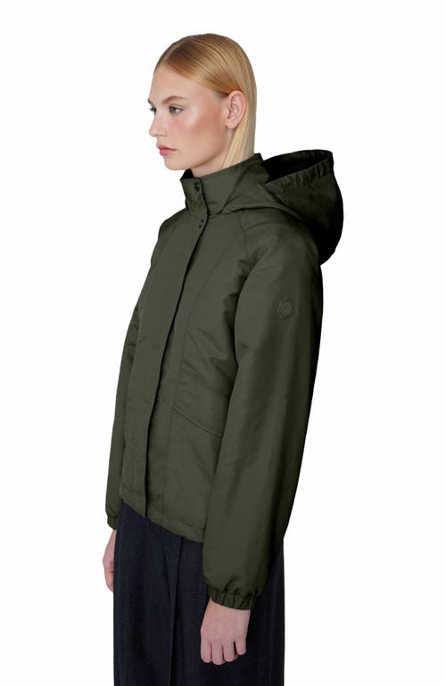 Quartz Co. Lisa | Lightweight Hooded Jacket In Sage