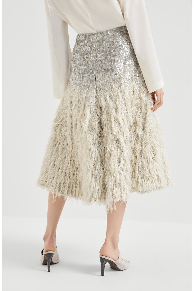 Dazzling dégradé skirt, Alternate, color, Grey