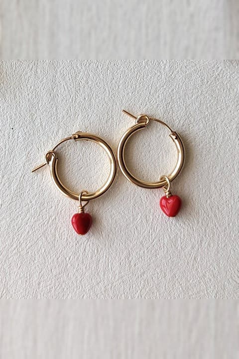 Charm Hoop Earrings