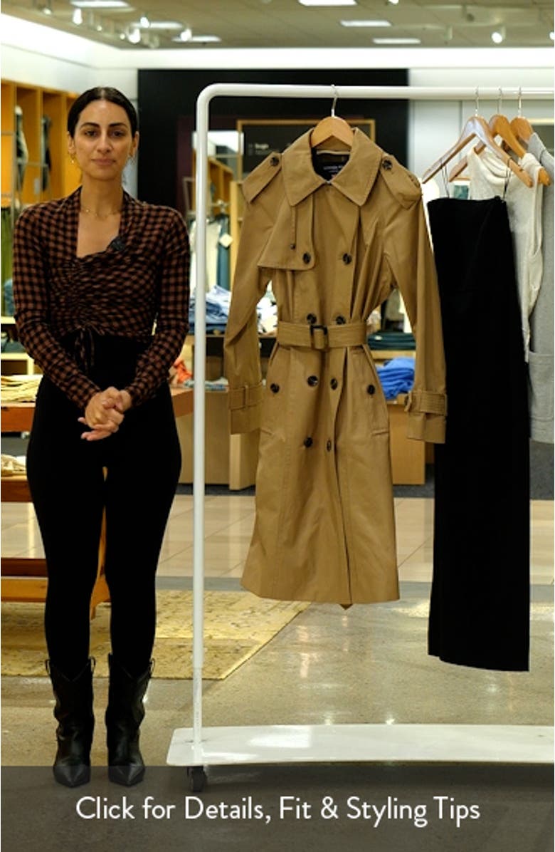 Water Resistant Belted Trench Coat, sales video thumbnail