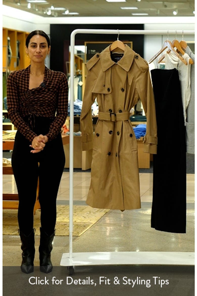 Water Resistant Belted Trench Coat video