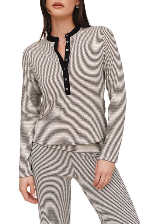 Contrast Henley Top