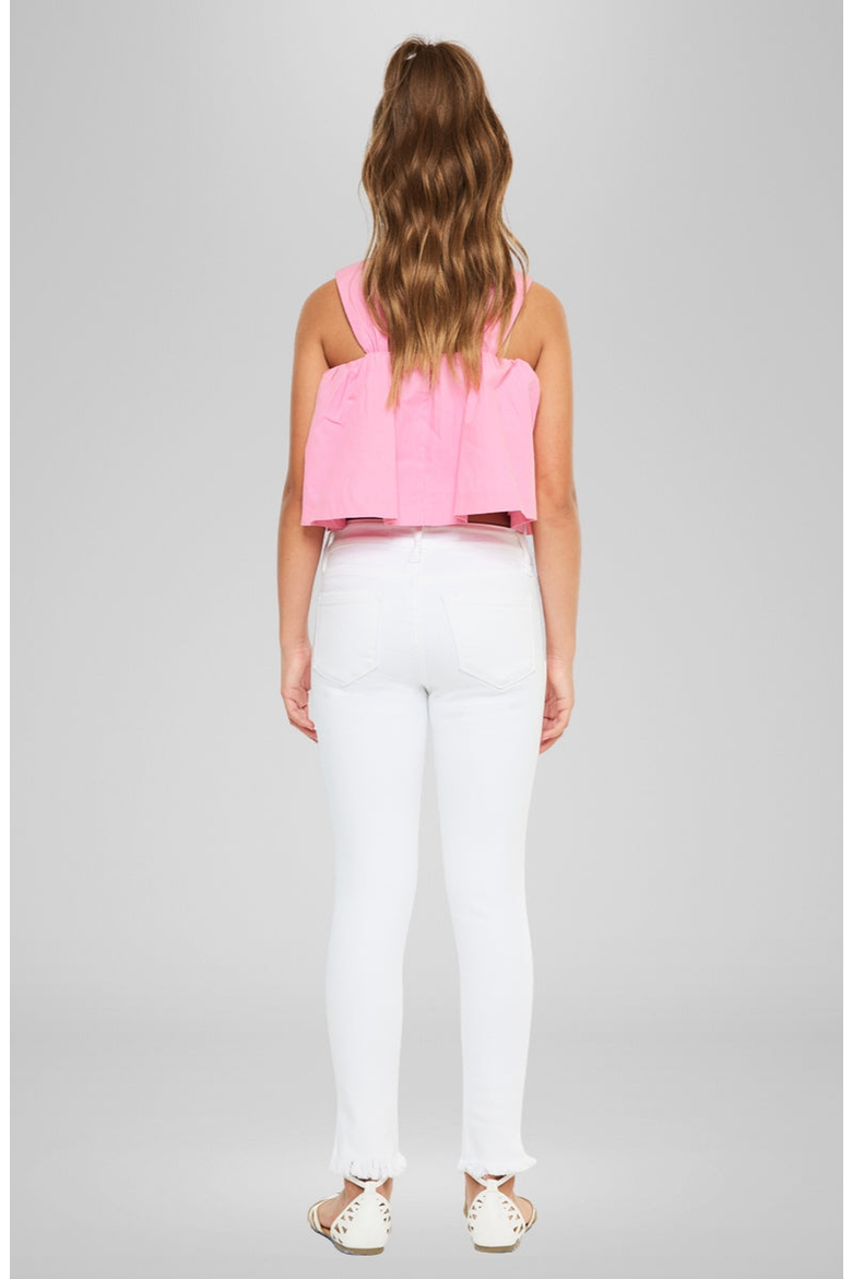 Rocket High Rise Ankle Skinny Jeans, Alternate, color, White