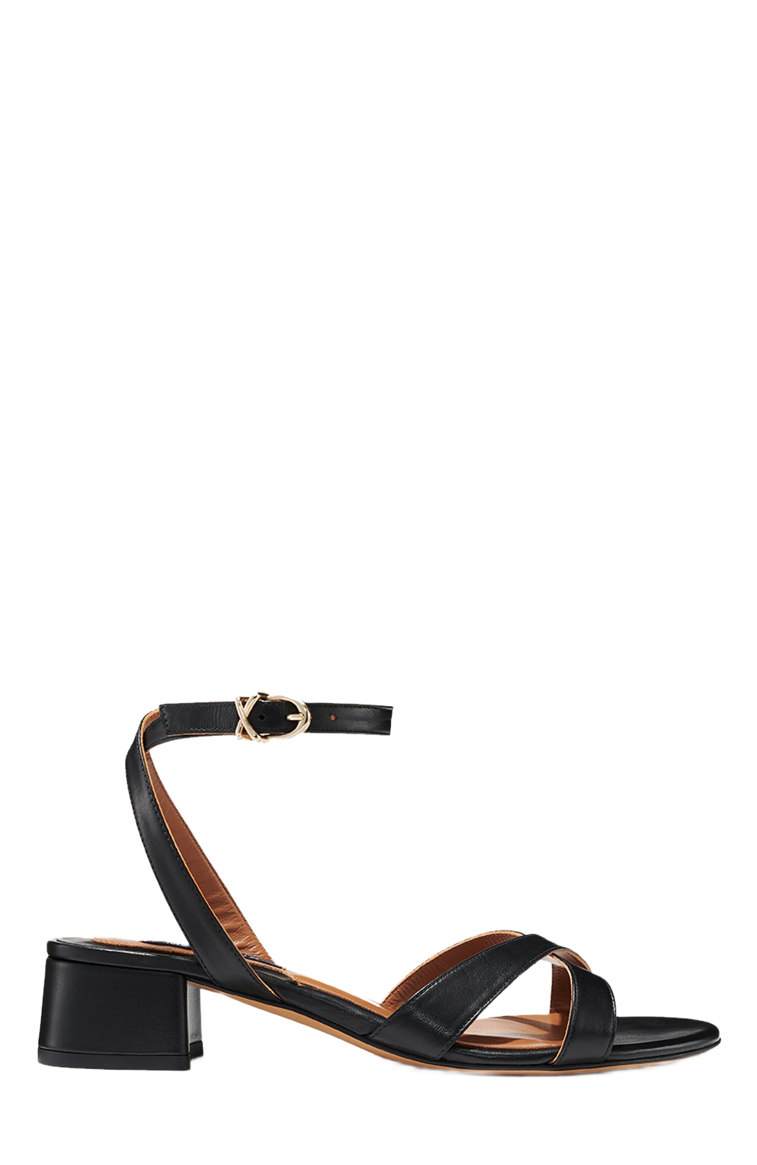 The Lena Sandal, Main, color, Black Nappa