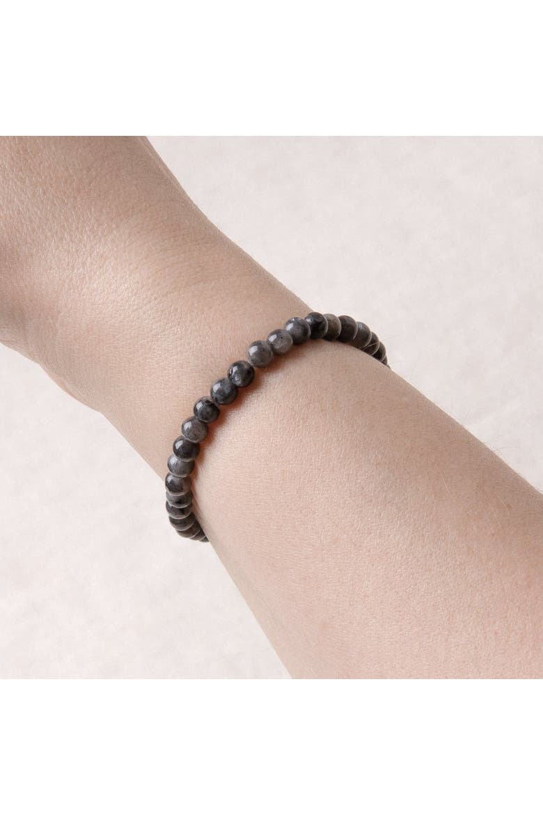 Larvikite Labradorite Energy Bracelet, Alternate, color, Black Labradorite