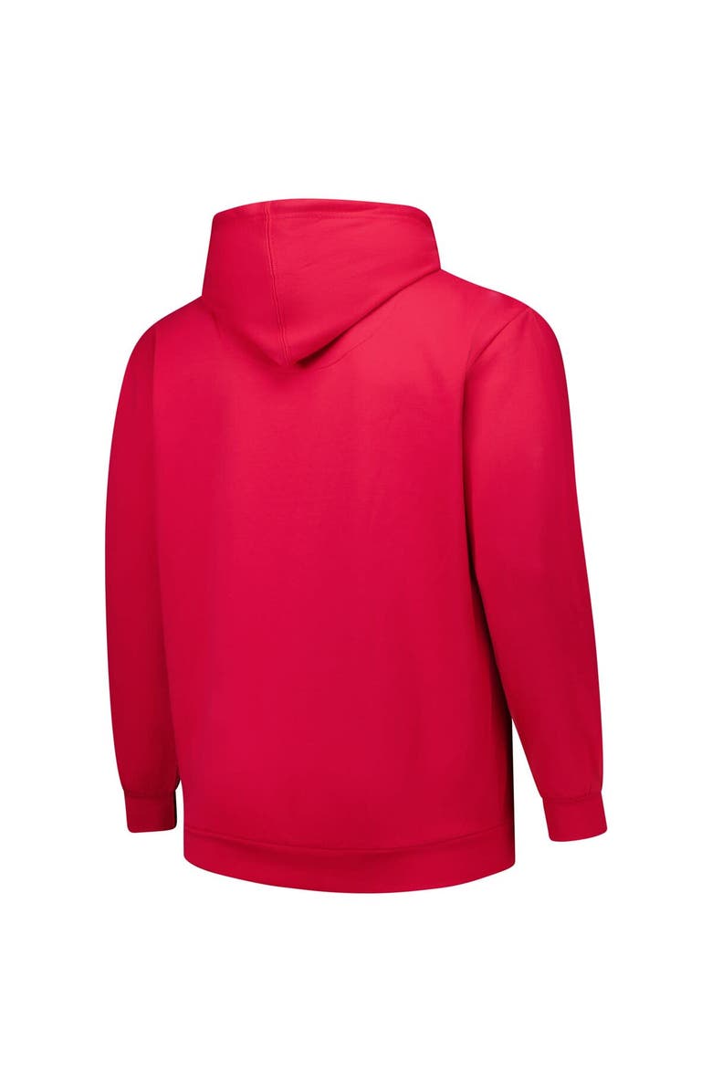 FANATICS Men's Fanatics  Scarlet San Francisco 49ers Big & Tall Sleeve Hit Full-Zip Hoodie, Alternate, color, Scarlet