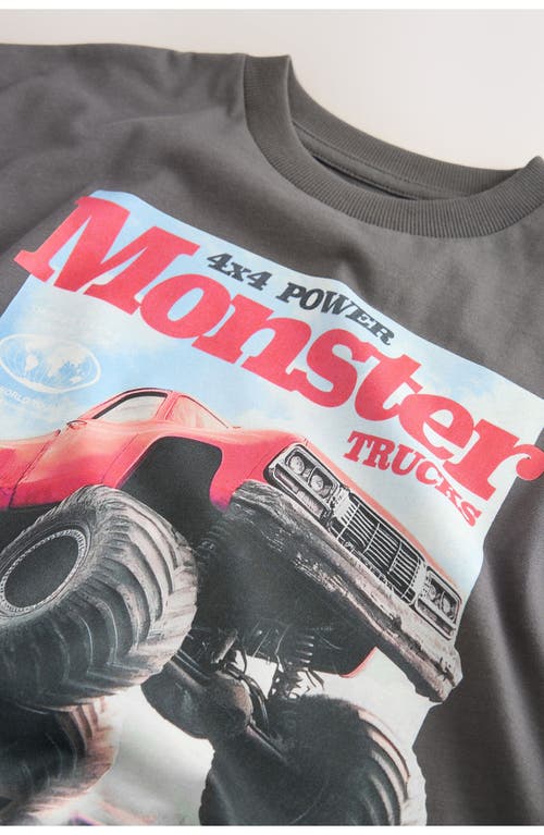 Next Kids' Monster Truck Graphic T-shirt In Gray