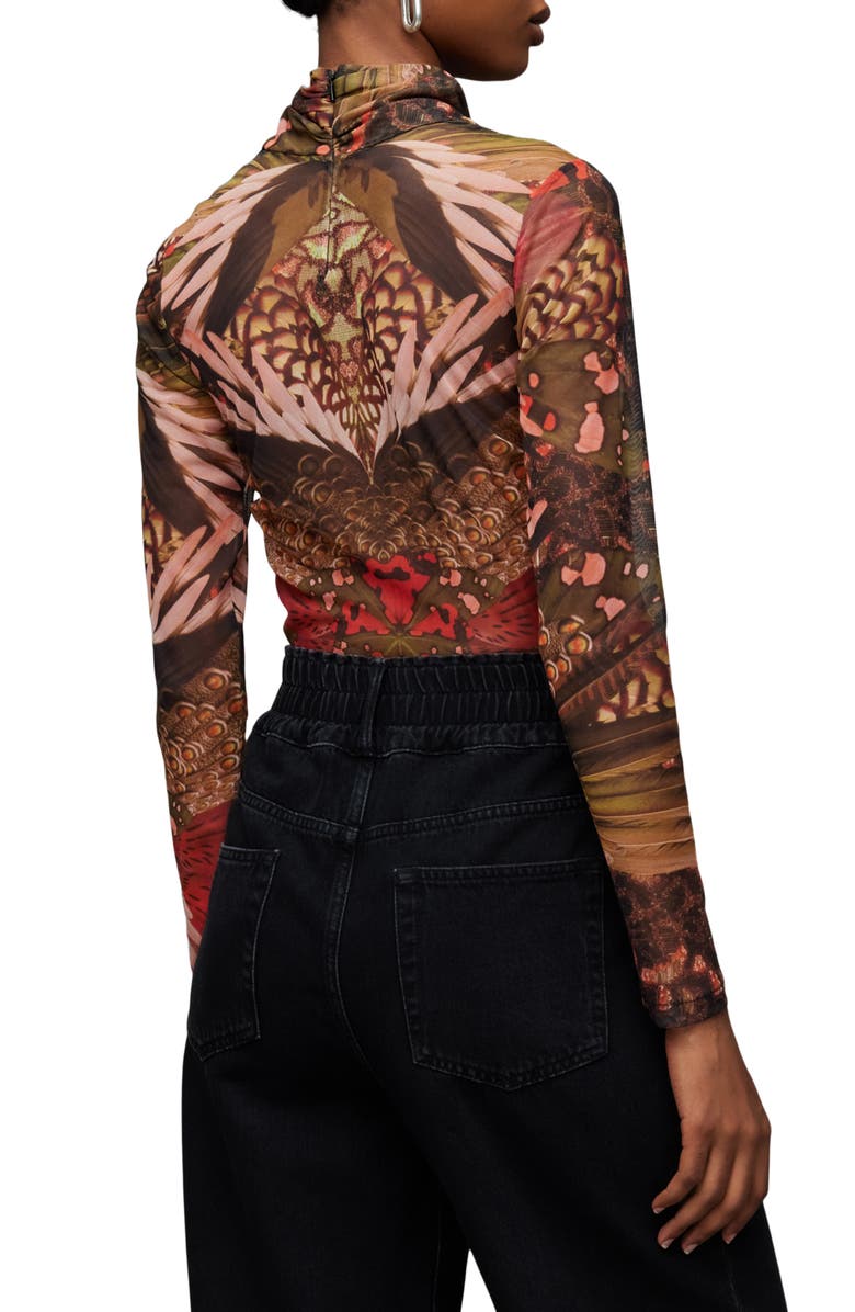 AllSaints Tia Gene Long Sleeve Mesh Top, Alternate, color, 