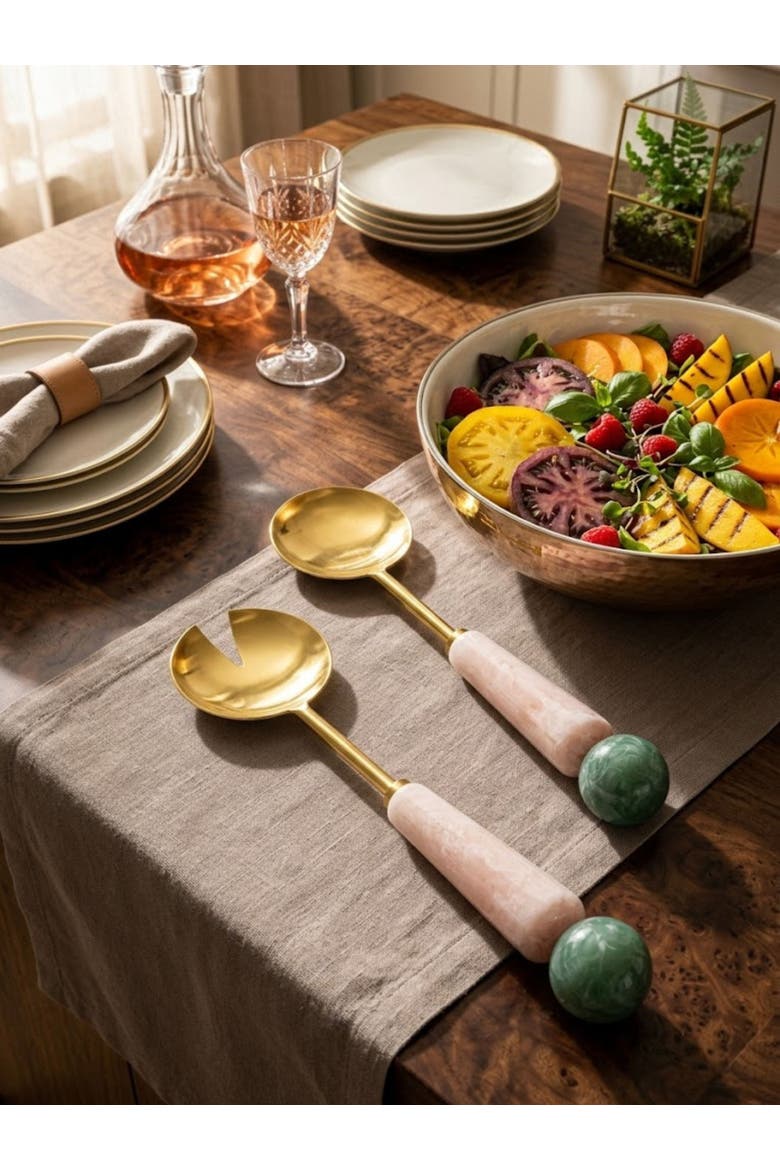 Copenhagen Salad Servers, Set of 2, Alternate, color, Multicolored