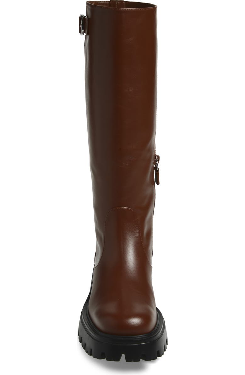 Stuart Weitzman Emerson Lug Sole Boot, Alternate, color, Deep Coffee