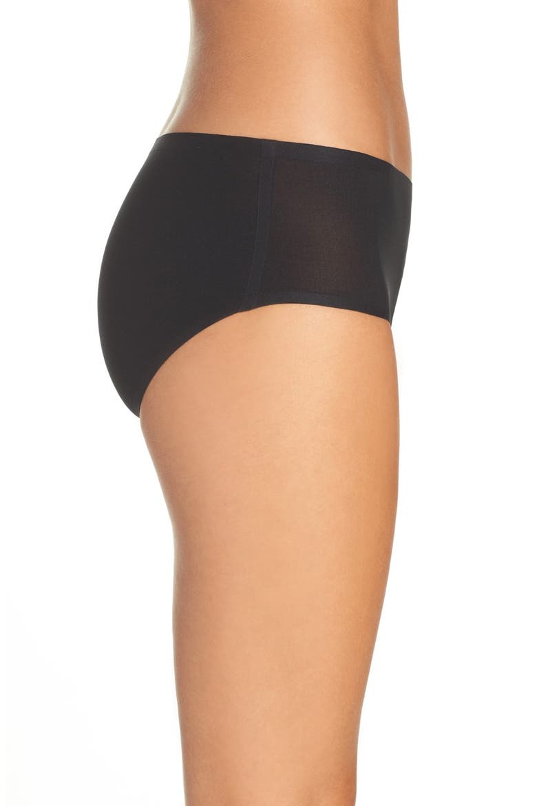 Soft Stretch Seamless Hipster Panties, Alternate, color, BLACK