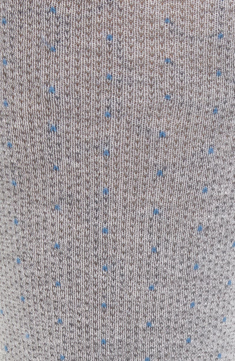 EDWARD ARMAH Mélange Dot Tall Compression Dress Socks, Alternate, color, 