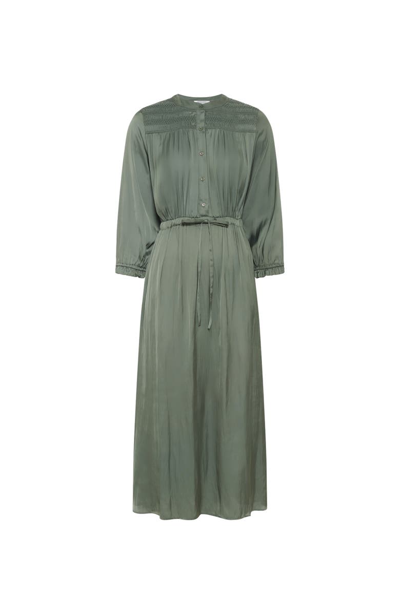 GERARD DAREL Rubie Satin Midi Dress, Alternate, color, Khaki Green