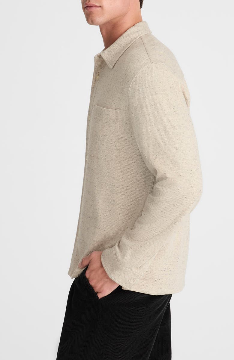 Madewell The Devoe Knit Button-Up Shirt, Alternate, color, Twill Cream