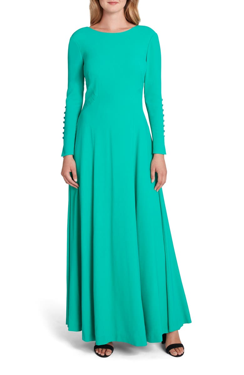 Tahari Long Sleeve Gown, Main, color,