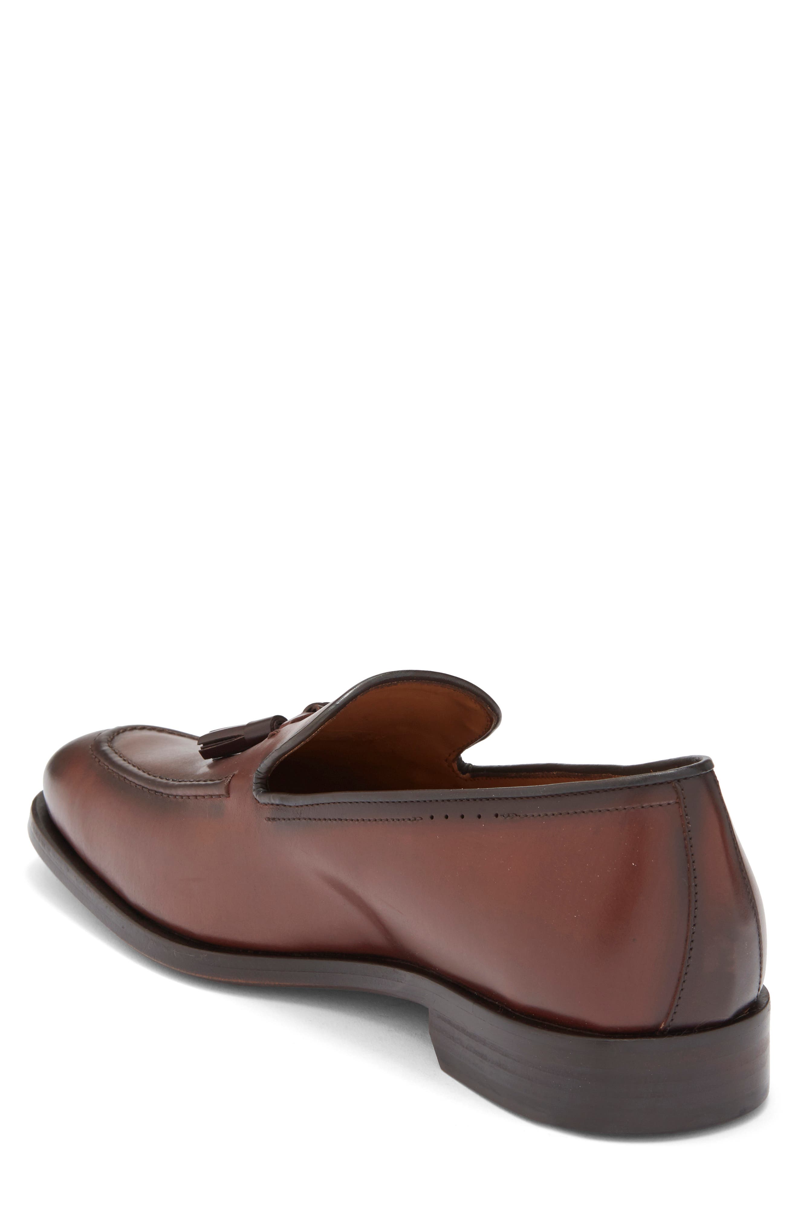 ANTONIO MAURIZI Tassel Loafer, Alternate, color, Mahogany