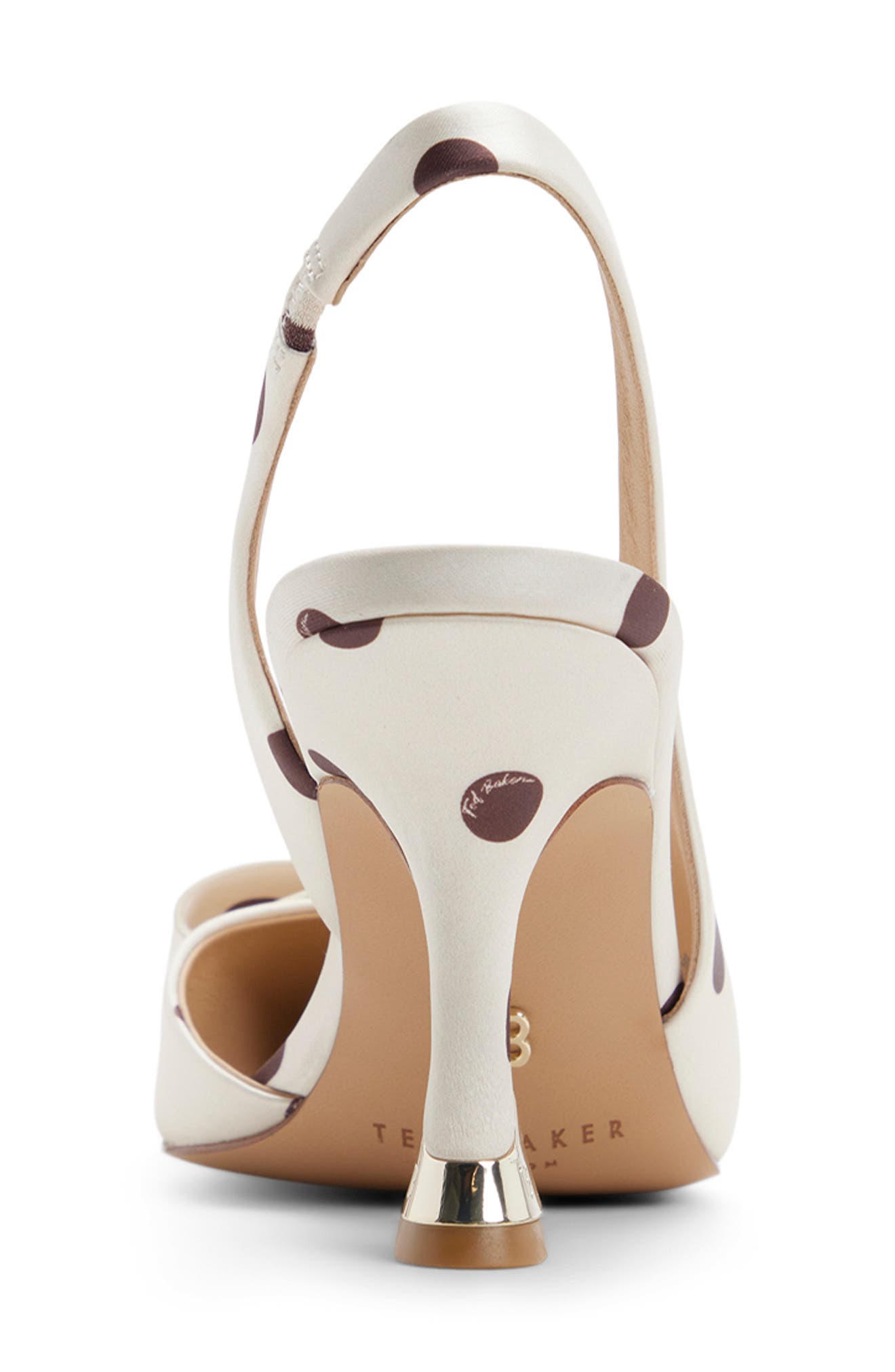 Lola Bow Half d'Orsay Slingback Pump, Alternate, color, IVORY PRIMARY - MULTI