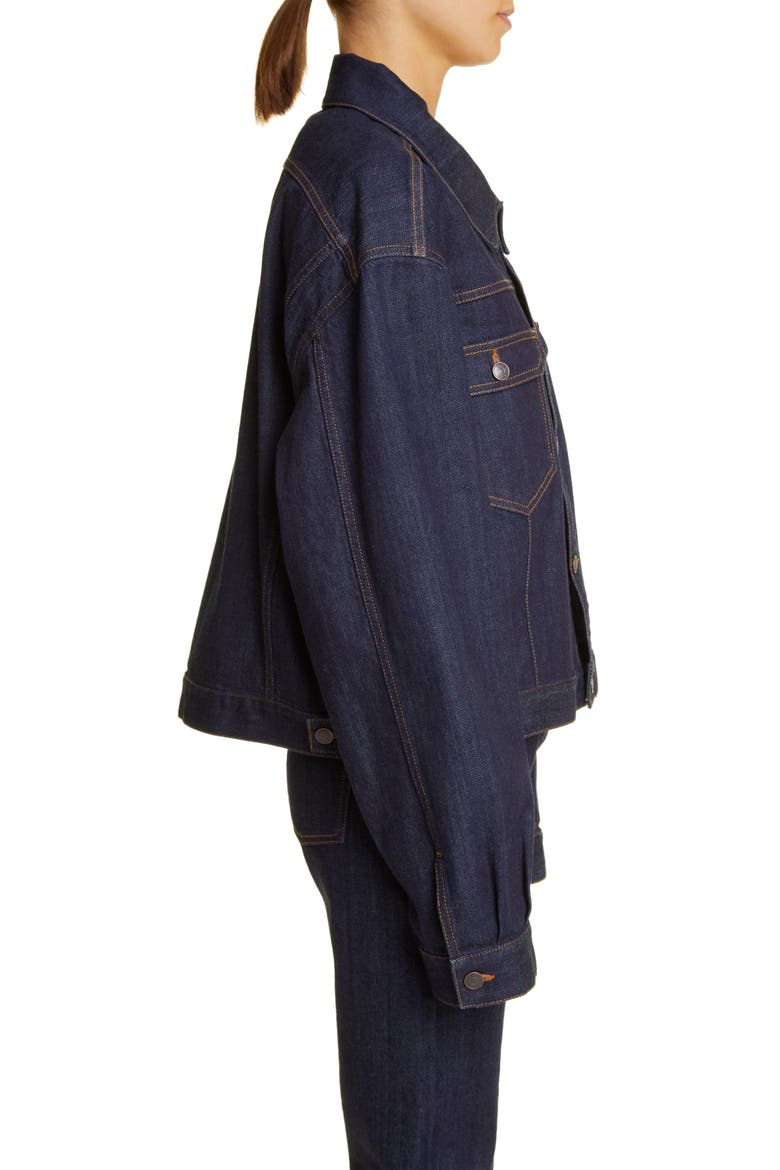 Ness Denim Trucker Jacket, Alternate, color, INDIGO