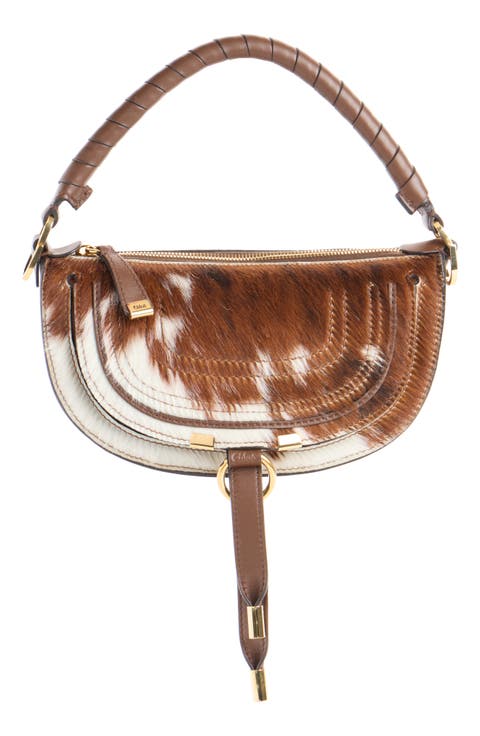 Marcie Genuine Calf Hair Shoulder Bag