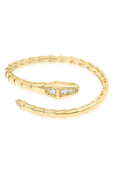Pavé Snake Flexible Bangle