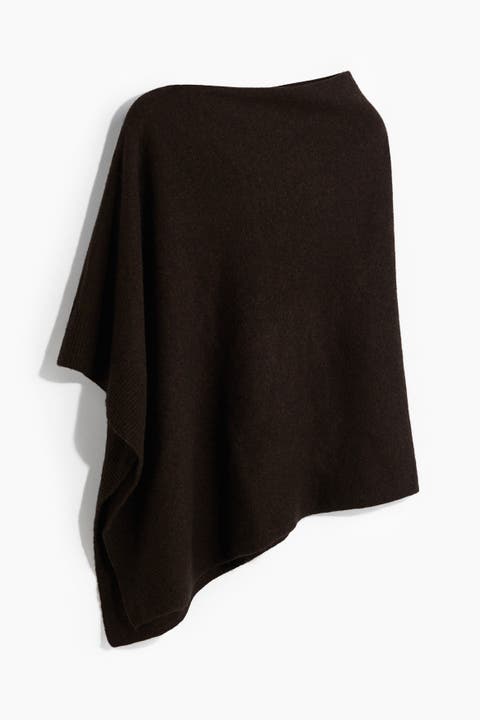 Fine-Knit Cashmere-Blend Cape
