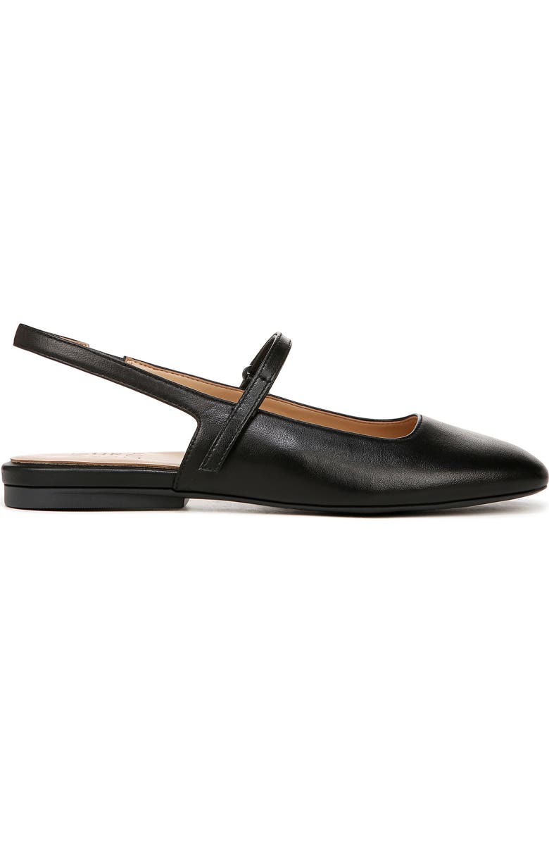 Naturalizer Connie Slingback Mary Jane Flat, Alternate, color, Black Leather