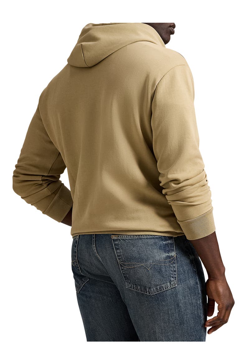 Big & Tall Logo Double-Knit Hoodie, Alternate, color, SURREY TAN