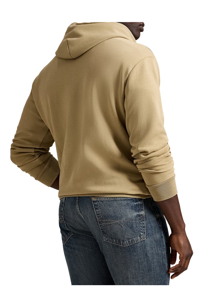 Polo Ralph Lauren Big & Tall Logo Double-Knit Hoodie, Alternate, color, Surrey Tan