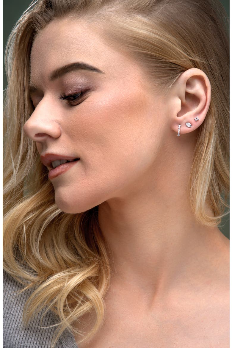 Mika Diamond Stud Earrings - 0.2ct. (Nordstrom Exclusive), Alternate, color, 18K WHITE GOLD