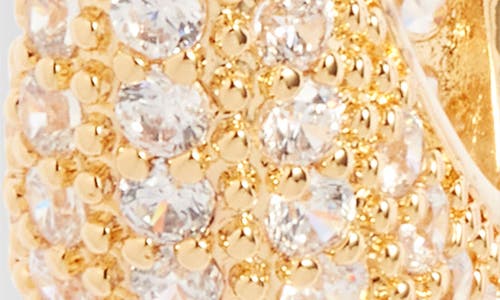 Nordstrom Scattered Cubic Zirconia Hoop Earrings In Gold
