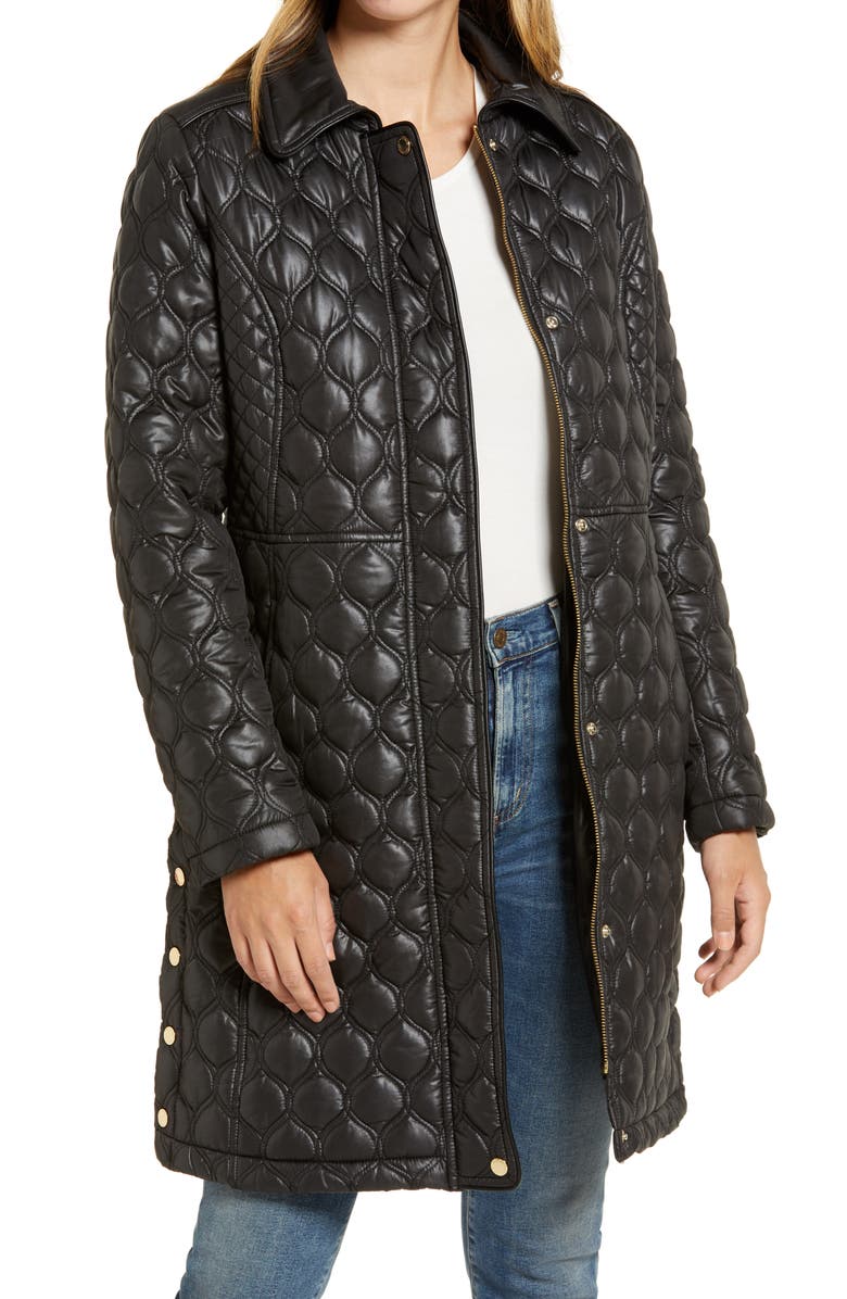 Via Spiga Mix Stitch Quilted Walker Jacket, Main, color,