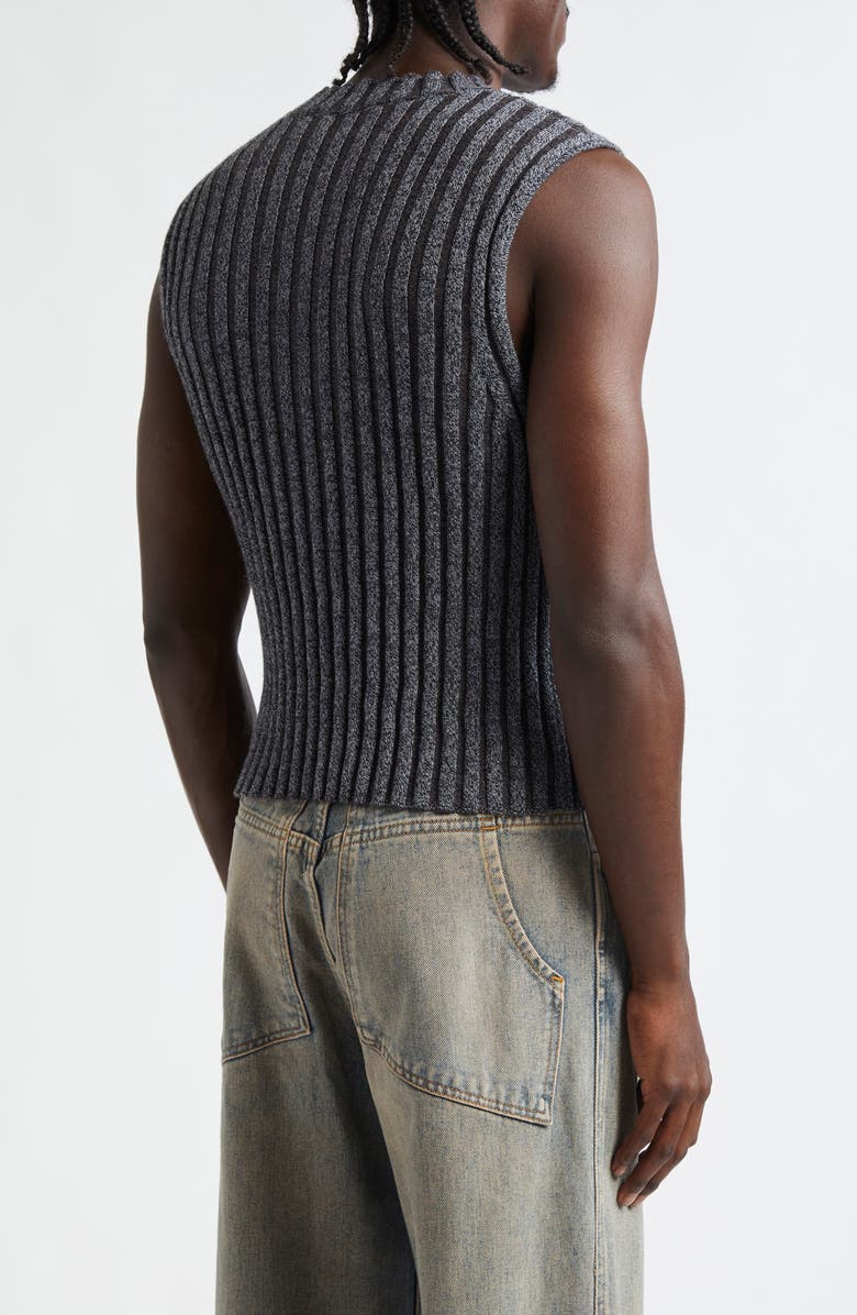 Eckhaus Latta Keyboard Stripe Sweater Vest, Alternate, color, 