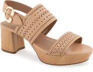 Aerosoles Camera Perforated Slingback Platform Sandal