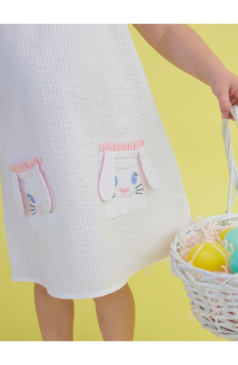 RuffleButts Seersucker Ruffle Pocket Dress, Alternate, color,