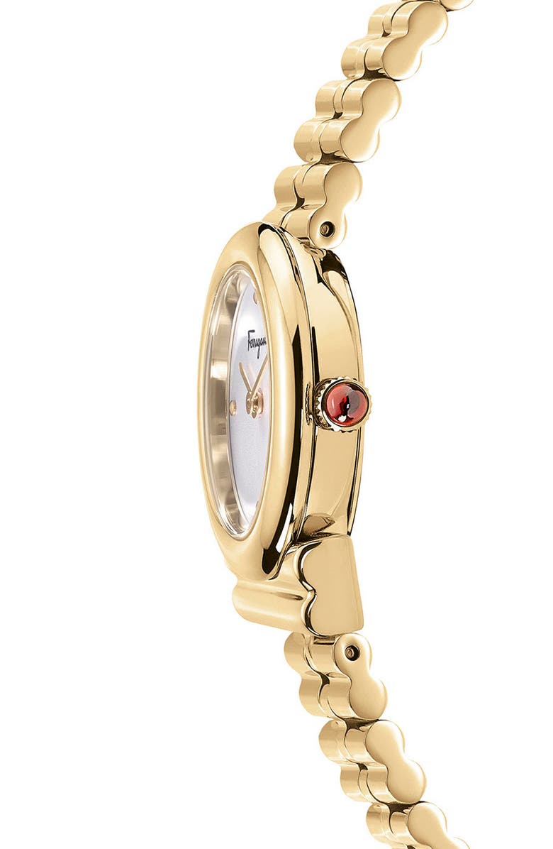 FERRAGAMO Salvatore Ferragamo Gancini Horizontal Bracelet Watch, 22.5mm, Alternate, color, 