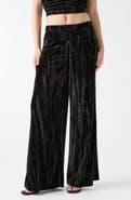 GUESS Arlowe Crushed Velvet Wide Leg Pants