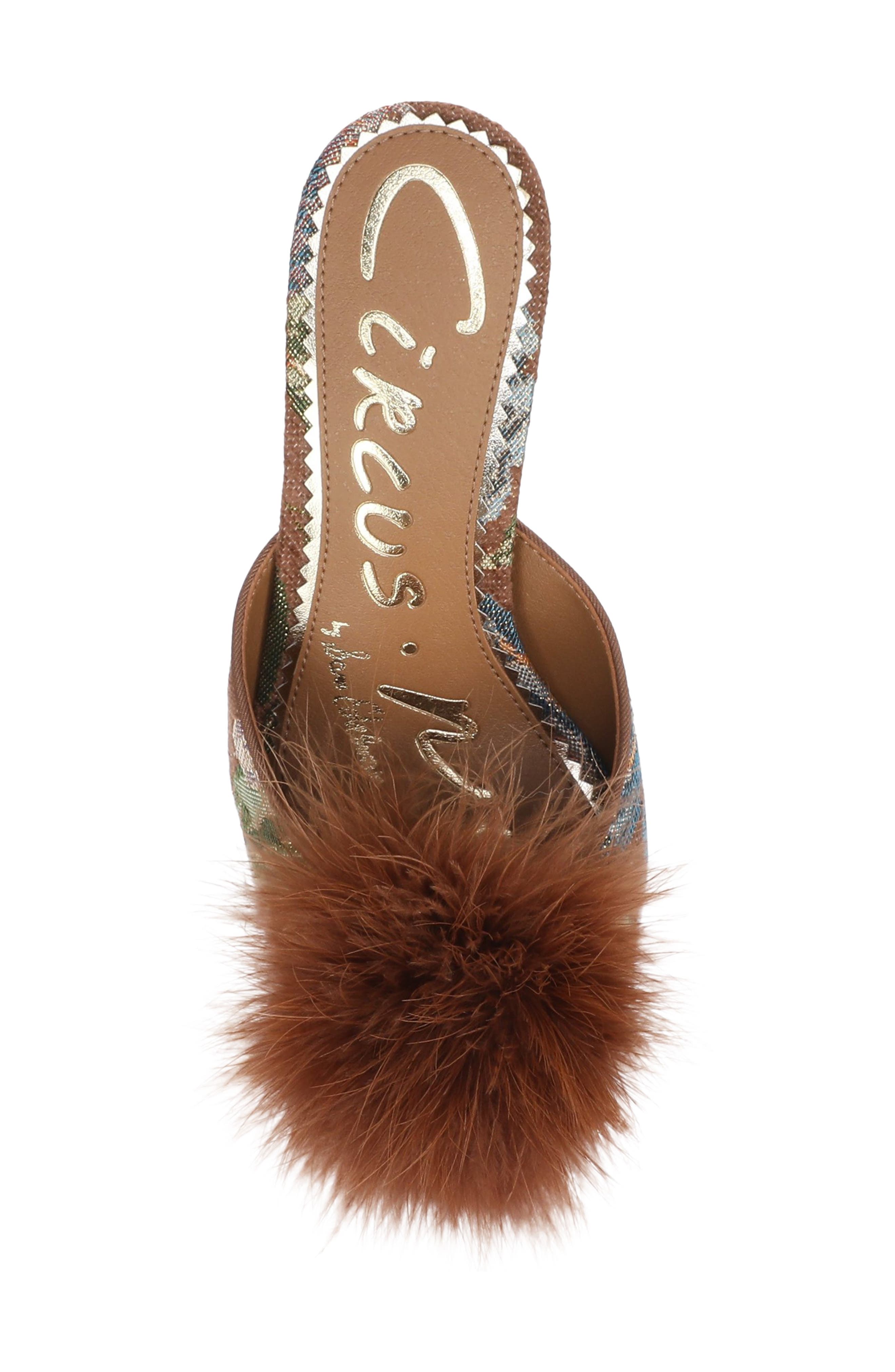 Glenda Fluff Mule, Alternate, color, BERRY BLUSH MULTI