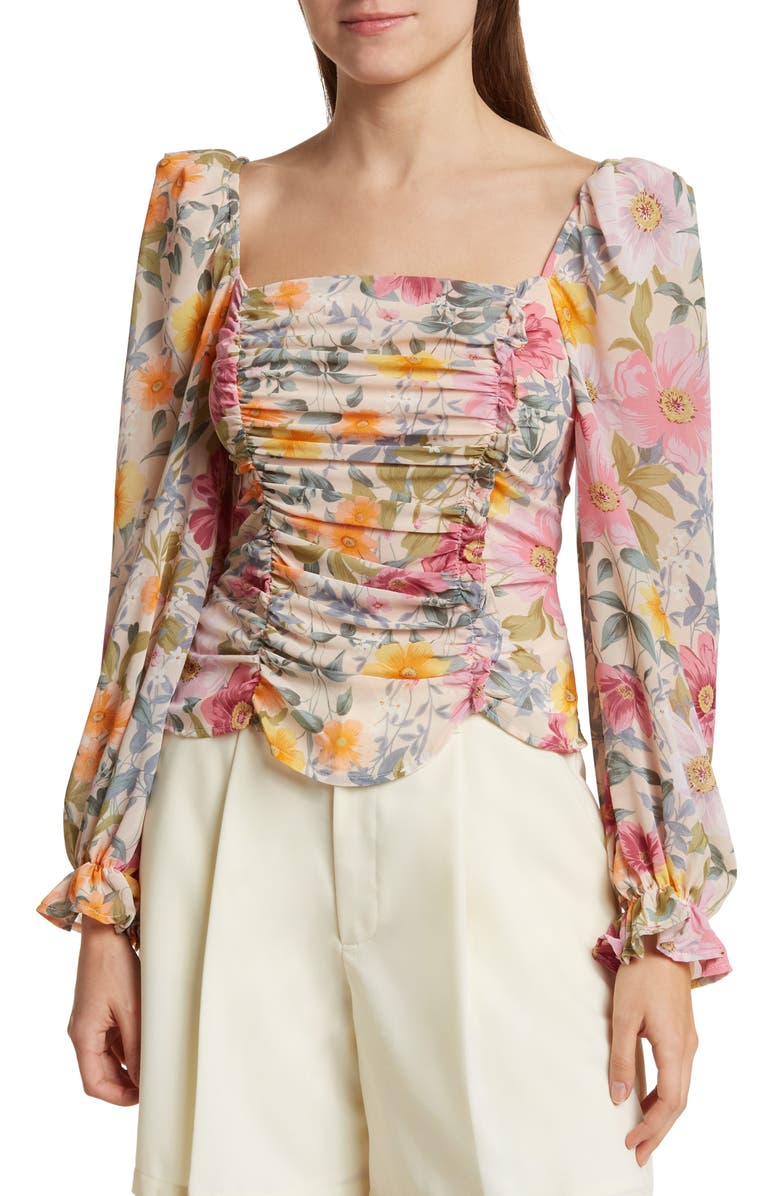 ASTR the Label Tonina Puff Sleeve Top, Main, color, 