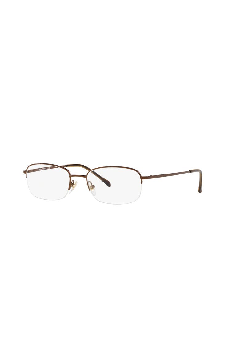 52mm Oval optical glasses, Main, color, Brown