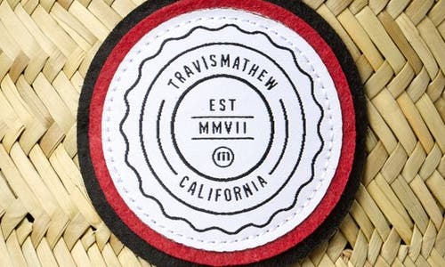Travismathew The Patch Straw Fedora In Straw