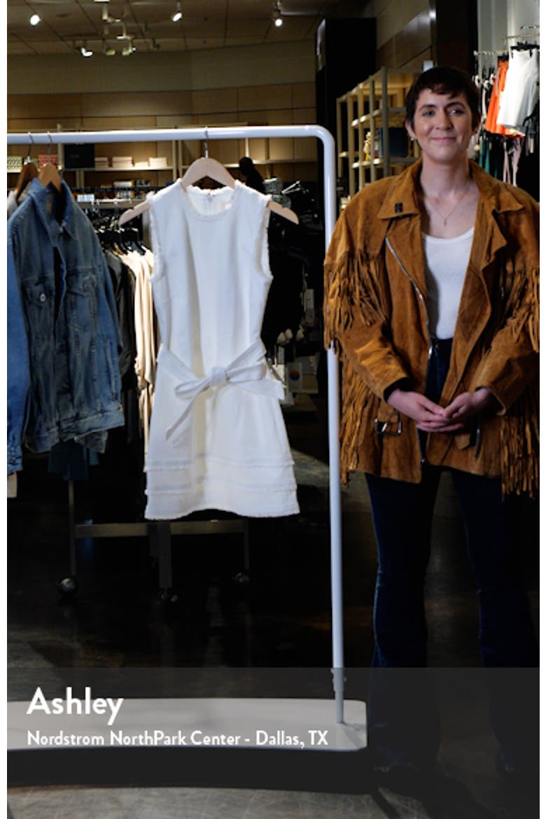 Mindie Belted Denim Minidress video