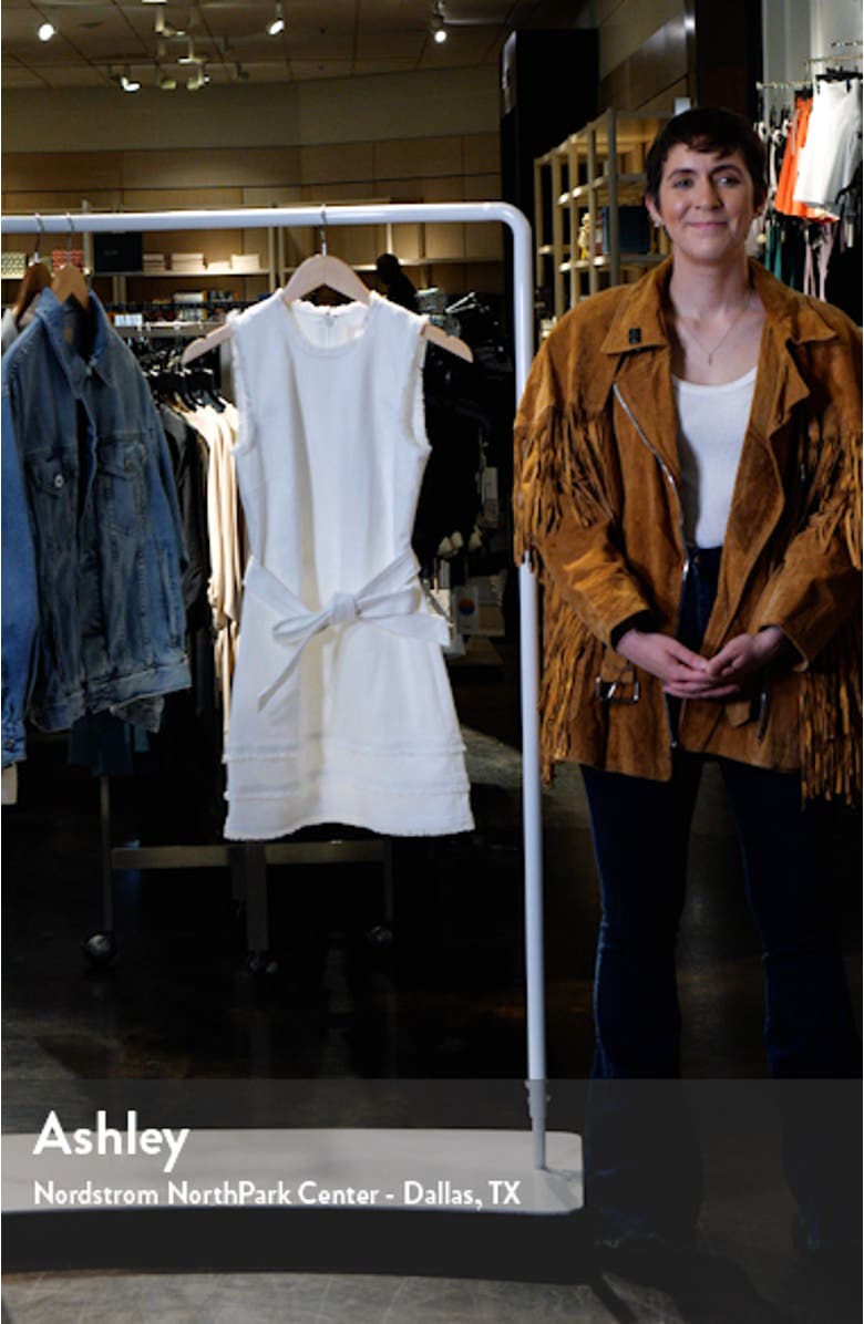 Mindie Belted Denim Minidress, sales video thumbnail