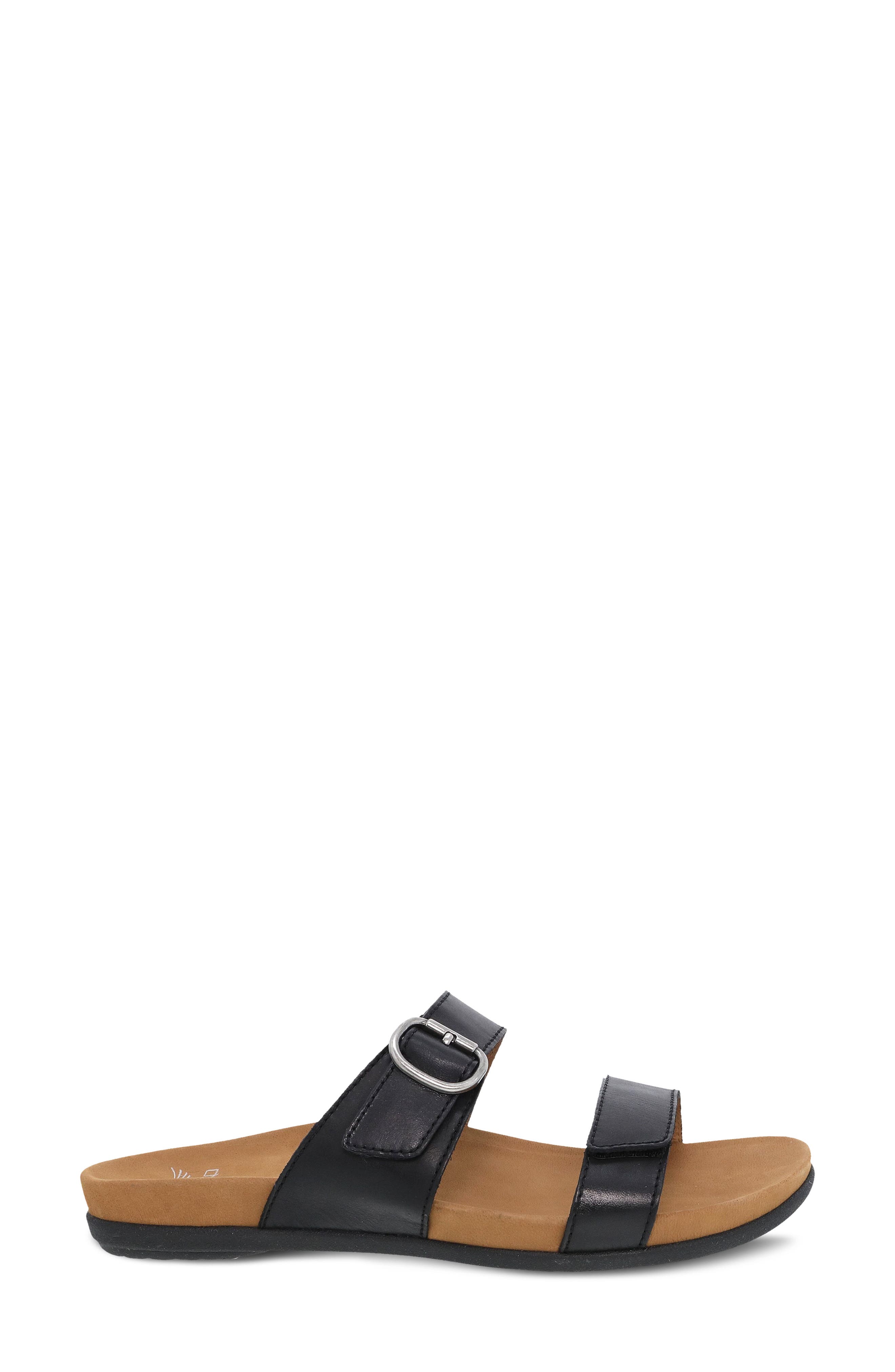 Dansko Justine Slide Sandal, Alternate, color, Black