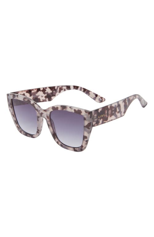 Aire Haedus 53mm Gradient Square Sunglasses In Charcoal Tort/smoke Grad