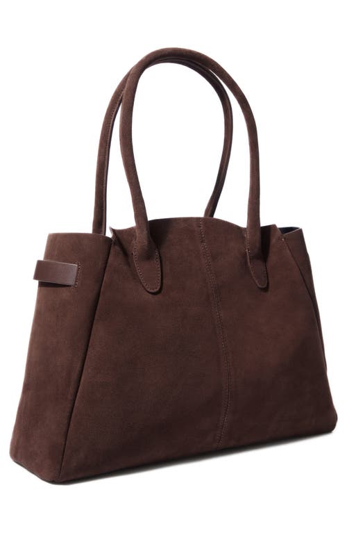 & Other Stories Large Suede Tote Bag In Brown