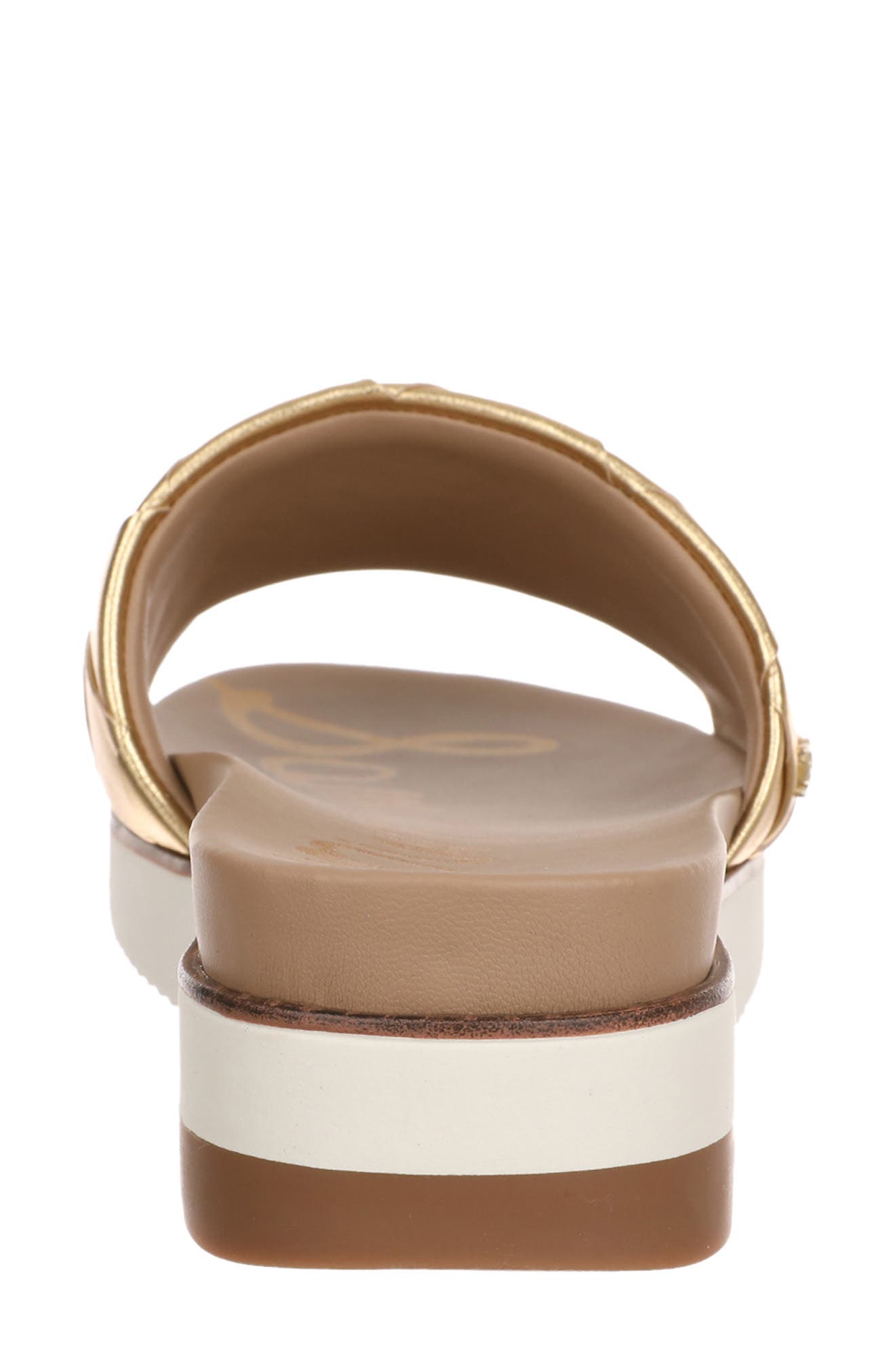 Sam Edelman Adaley Slide Sandal, Alternate, color, Dark Gold