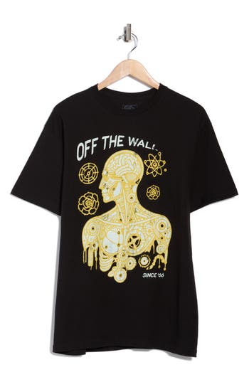 Vans Mechanic Human Logo Graphic T-shirt In Black