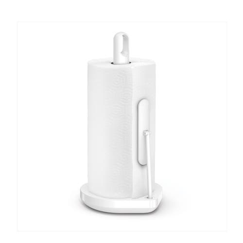 simplehuman tension arm paper towel holder in White 