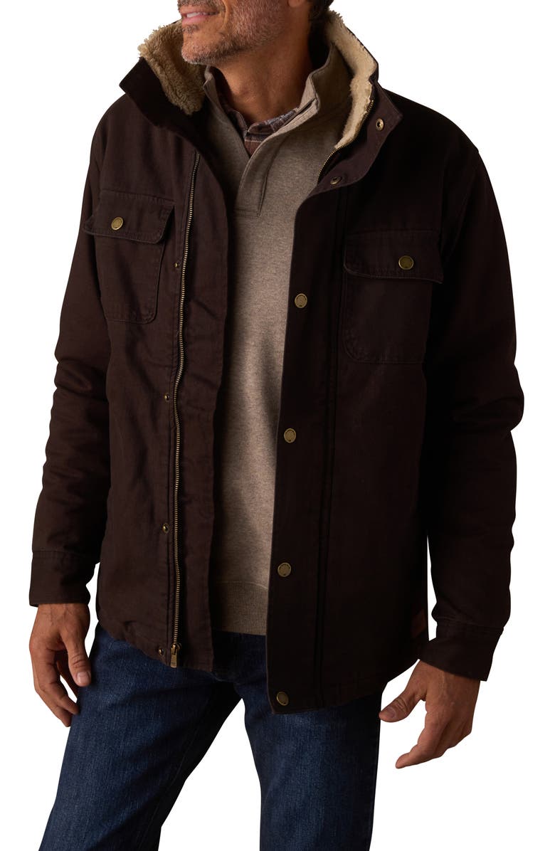 The Normal Brand Cotton Canvas Chore Coat, Main, color, Umber