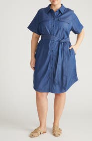 Universal Standard Perfect Tencel Chambray Shirtdress